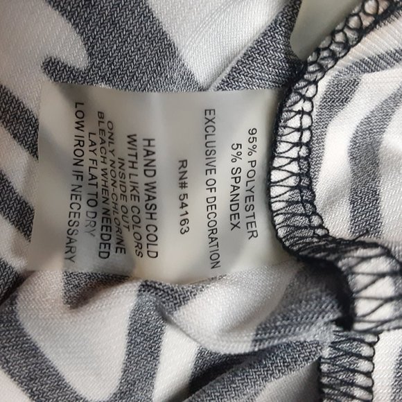 New Calvin Klein Maxi Skirt Black and White Peak Size Medium Casual - Picture 13 of 14